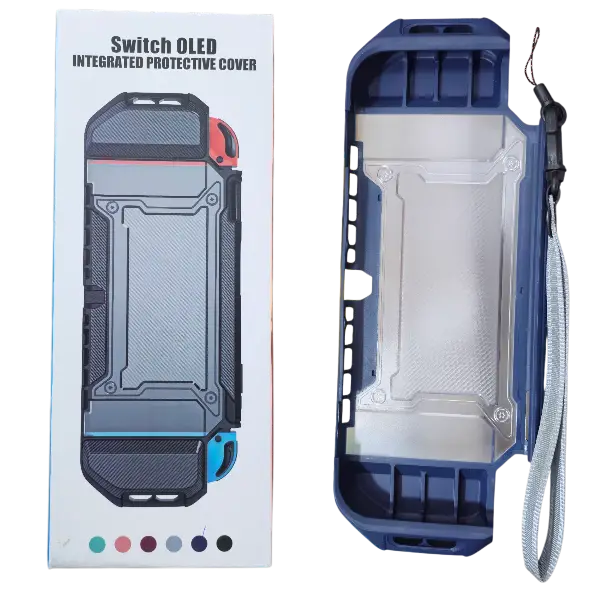 Carcasa Nintendo Swicht Oled (protector+2guardajuegos+cabe en el dock) - Game Over Chile.cl
