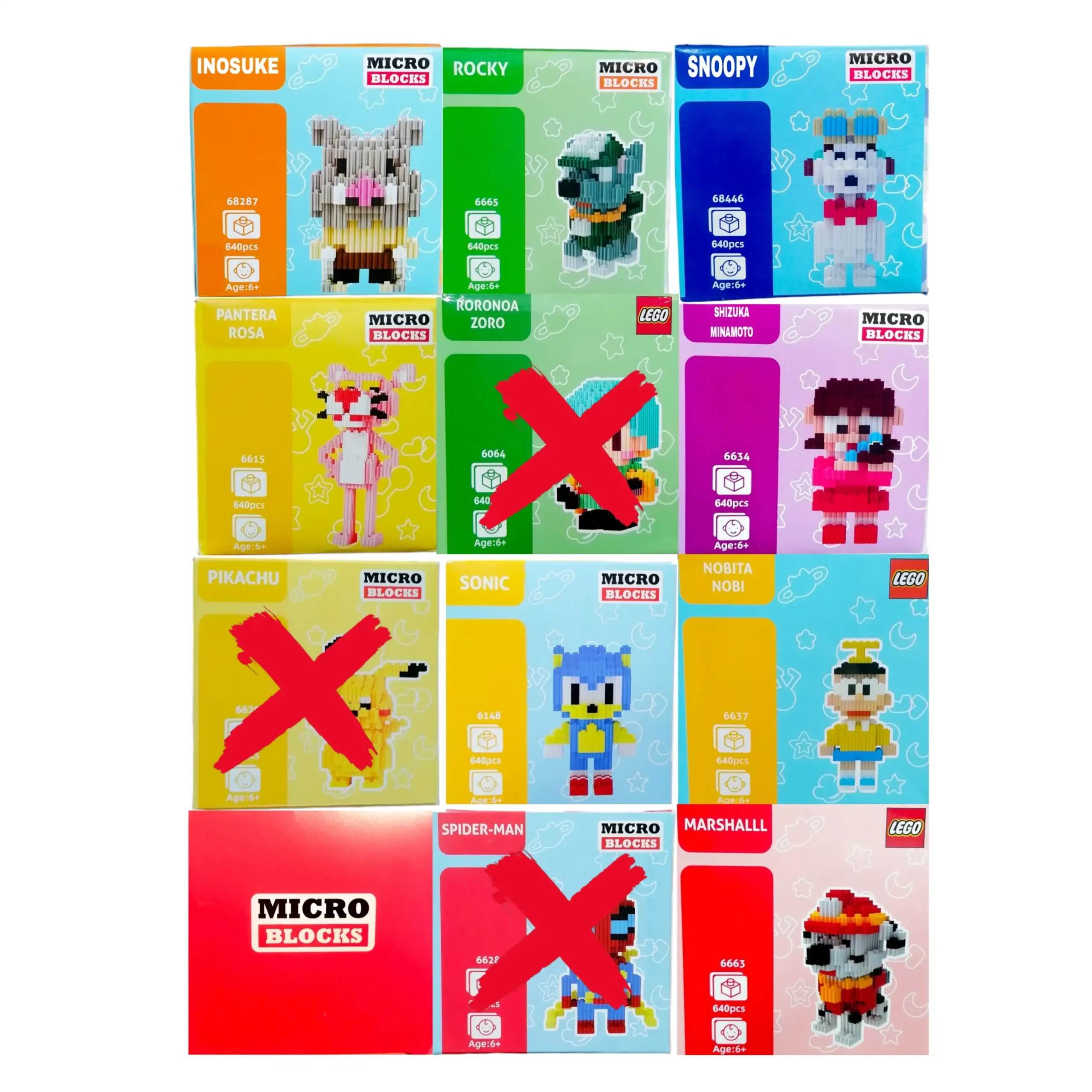 Lego Micro Blocks Varios Personajes