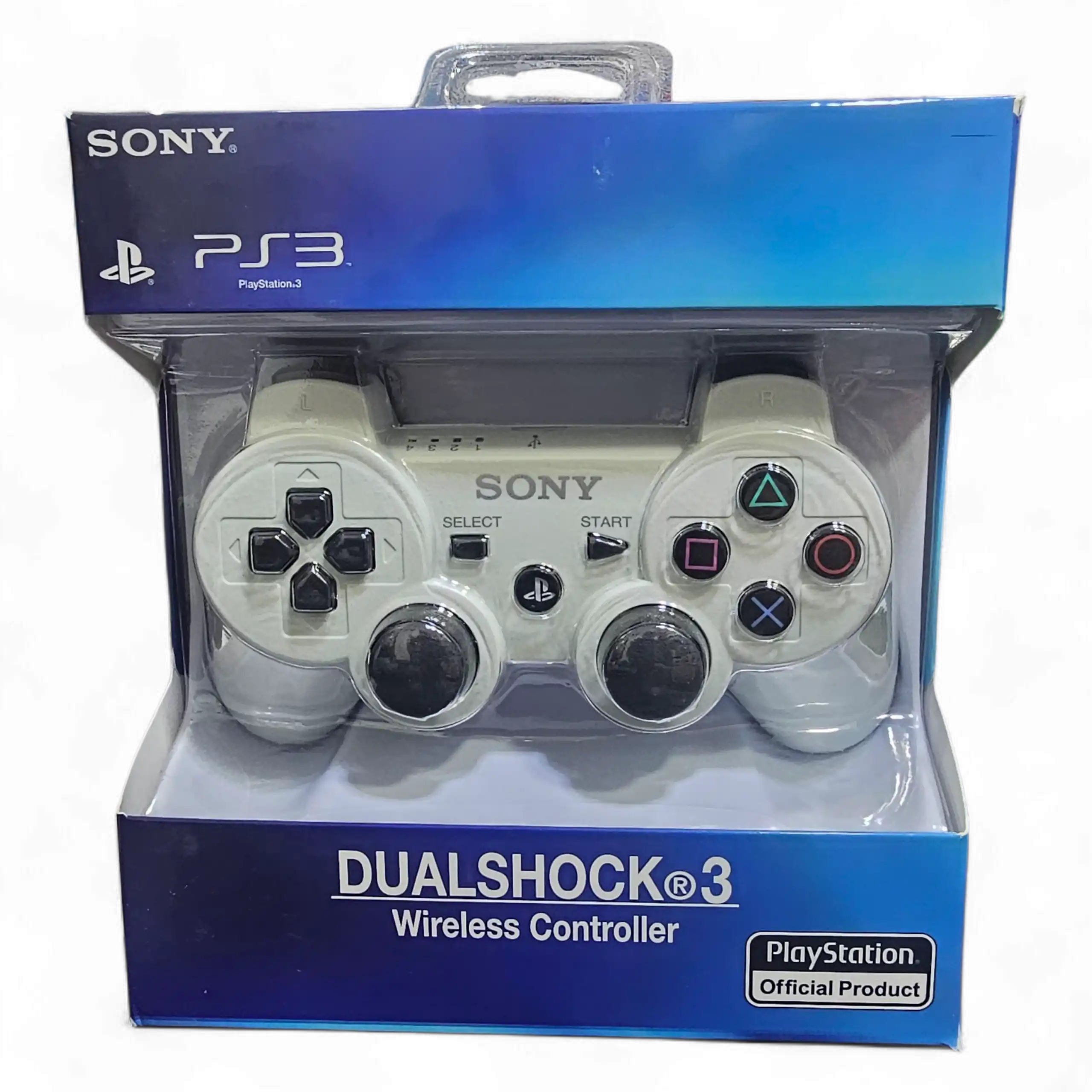 Control Ps3 Inalámbrico (incluye cable de carga) Blanco SuperCopia Genérico -Game Over Chile.cl