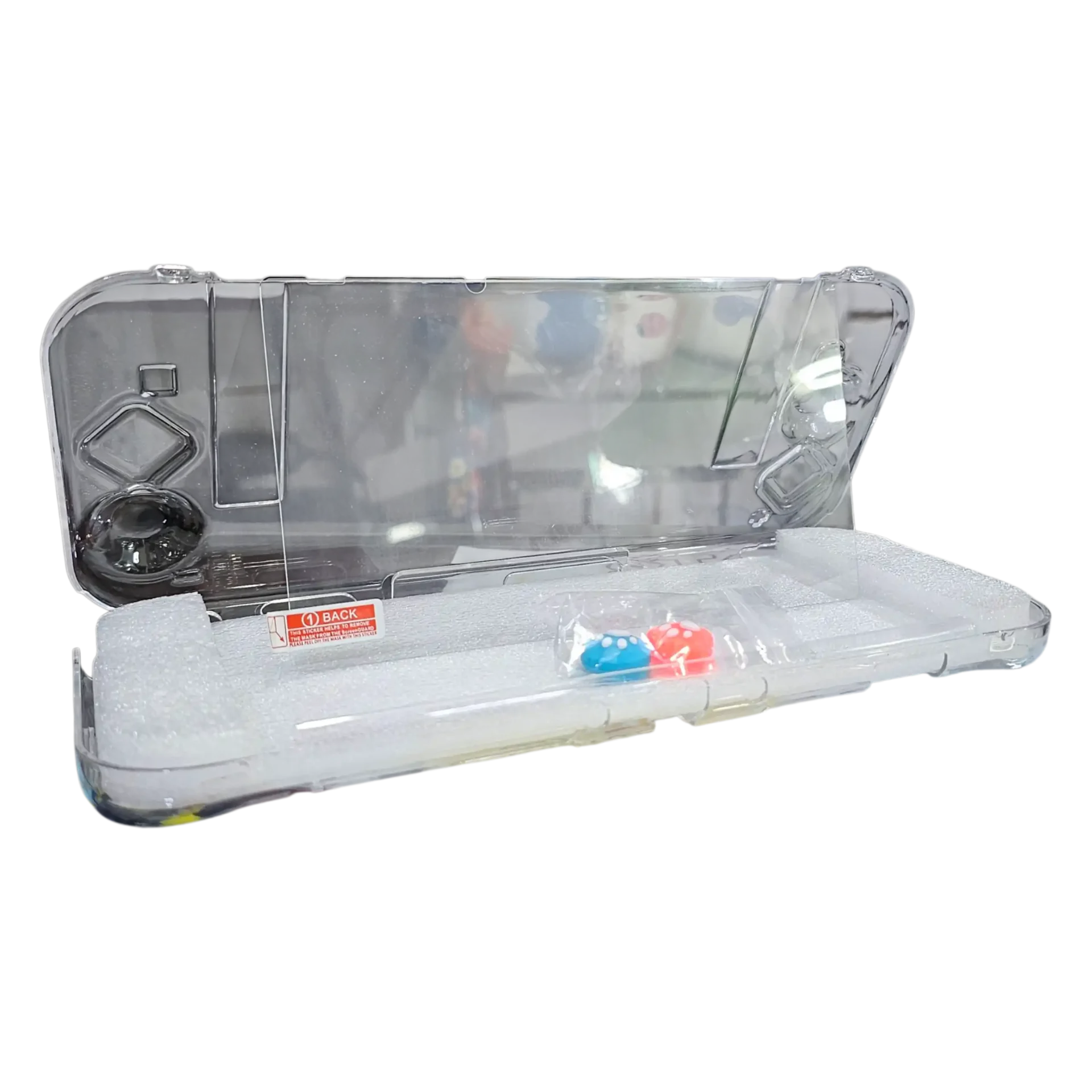 Carcasa Completa Cristal+Botones+Mica Templada de Vidrio Nintendo Switch Clásica -Game Over Chile.cl