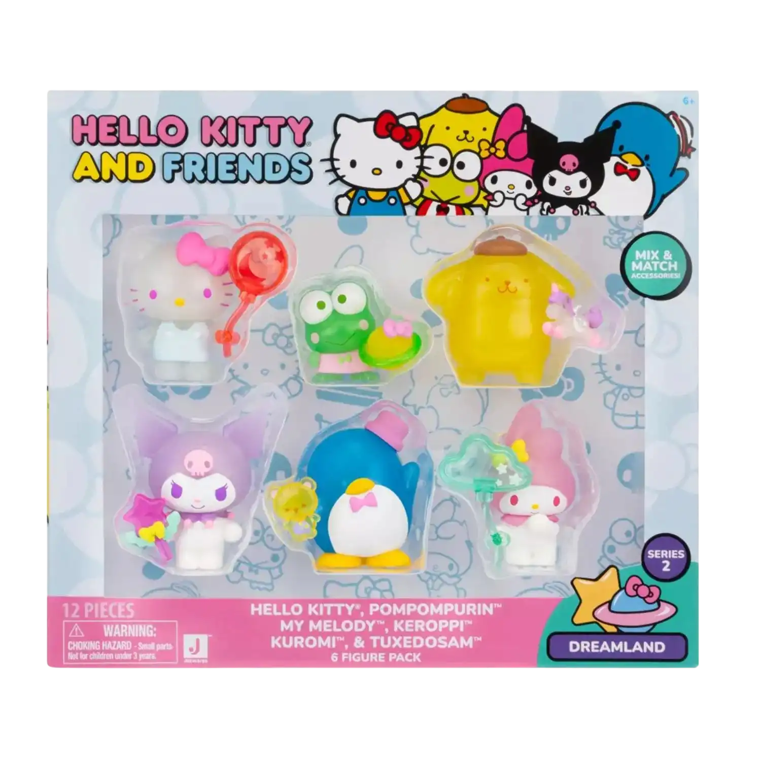 Hello Kitty And Friends (Mix & Matchs Accesories -6 y 6) Jazwares Original-Game Over Chile.cl