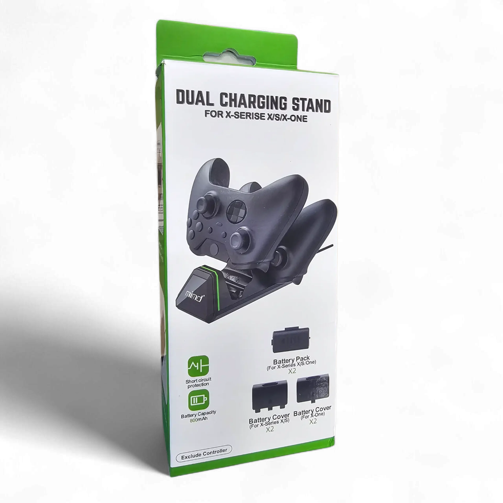 Cargador Dual +2 Baterías y 4 Tapas Xbox One/Xbone Series X-S Mind-Game Over Chile.cl