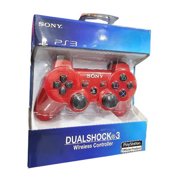 Joystick-Mando-Control Inalámbrico Rojo PS3 Genérico (incluye cable de carga)- Game Over Chile.cl