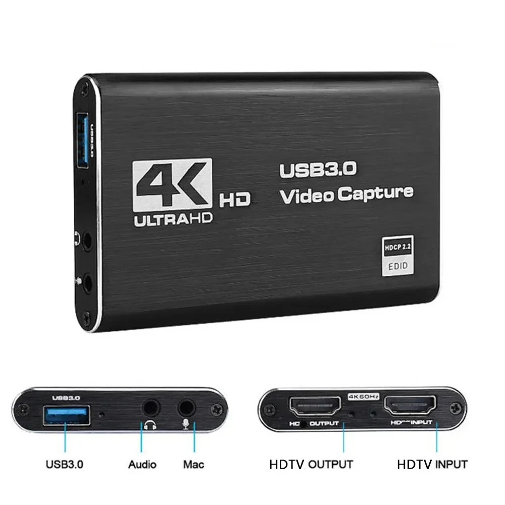 Capturadora de Video 4k HDTV (USB3.0, 1080,4k,60fps)-Game Over Chile.cl