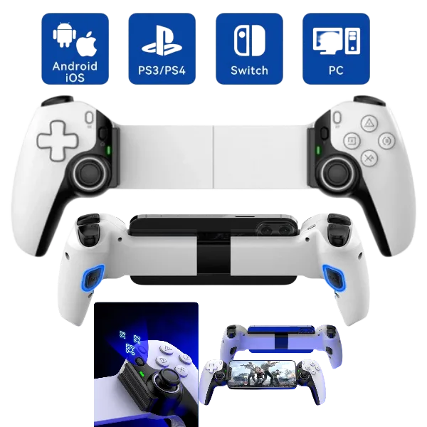 Control Telescópico D9 Expandible (turbo,programable,giroscopio,ps3.ps4.nintendo switch.android)-Game Over Chile.cl