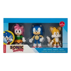 Sonic The Hedgehog Pack 3 (Amy Rose,Sonic,Tails) Carnival Toys - Game Over Chile.cl